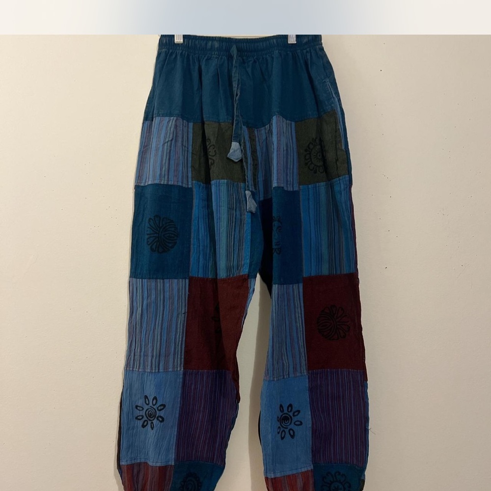 Patchwork Multicolor Men's Pants - image 1